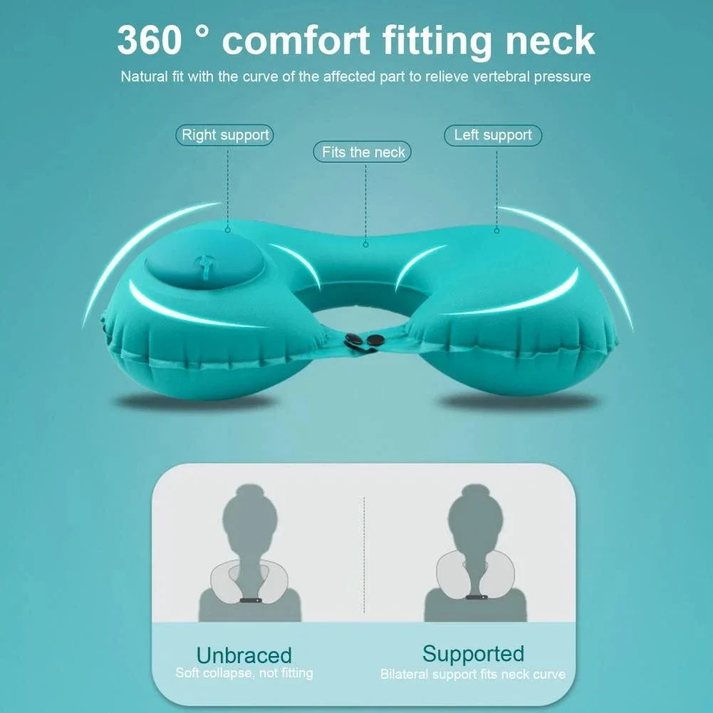 🦢 GooseHold™ Inflatable Travel Pillow