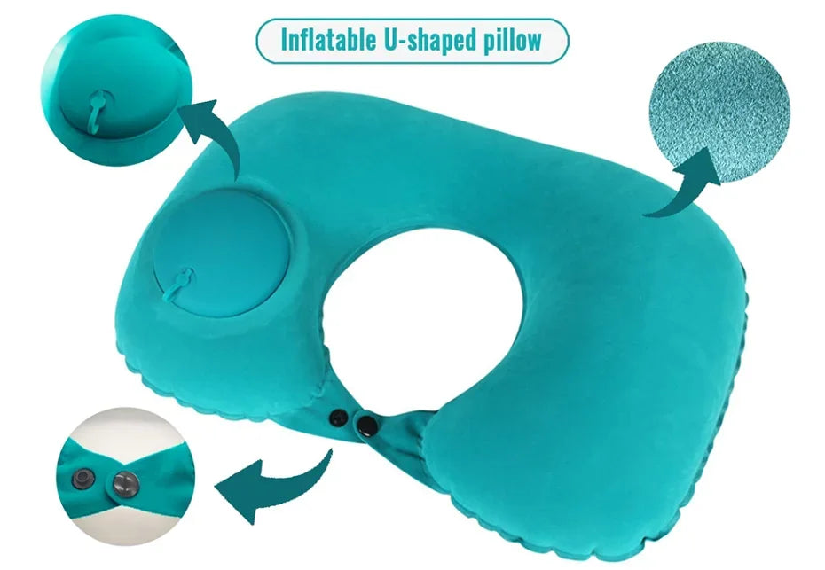 🦢 GooseHold™ Inflatable Travel Pillow
