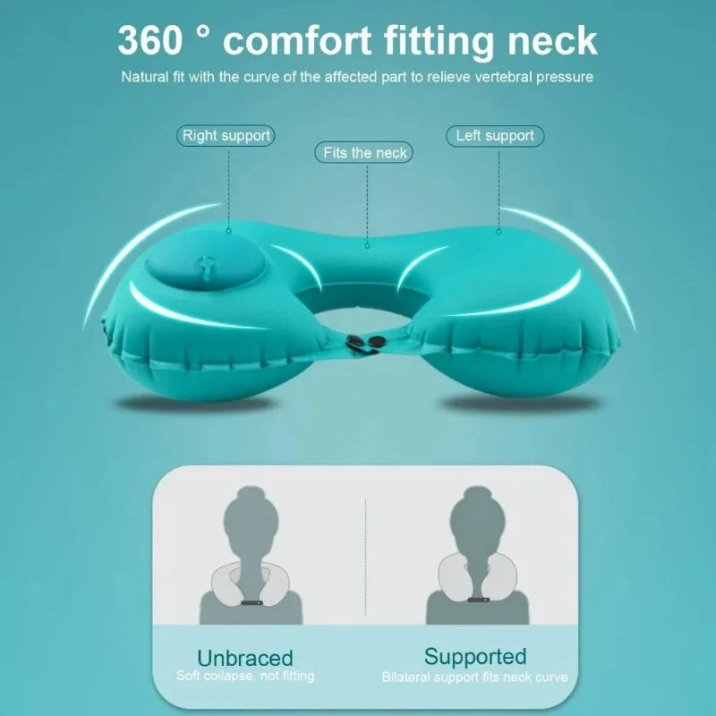 🦢 GooseHold™ Inflatable Travel Pillow