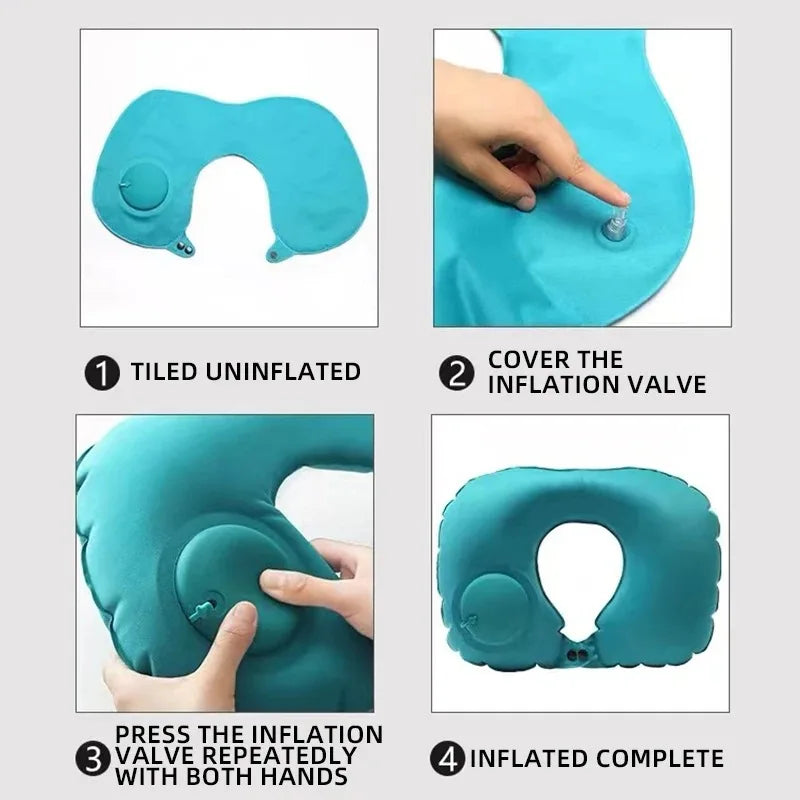 🦢 GooseHold™ Inflatable Travel Pillow