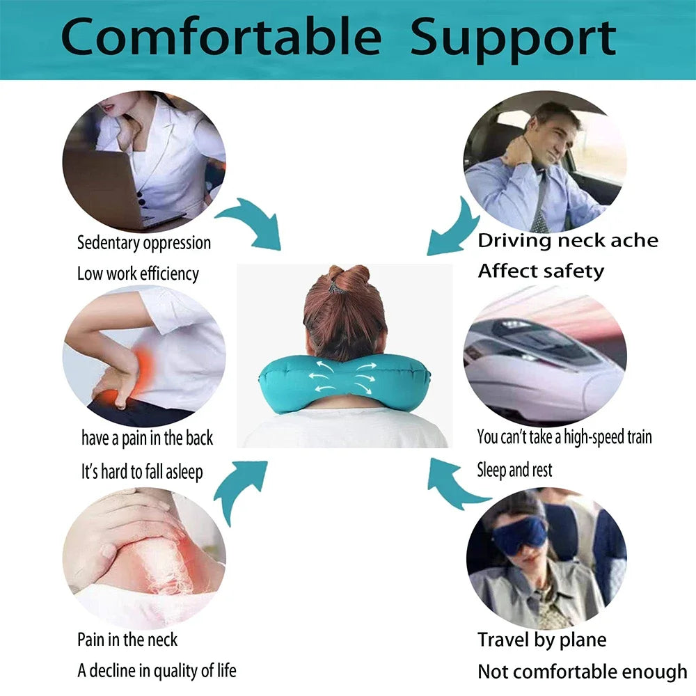 🦢 GooseHold™ Inflatable Travel Pillow