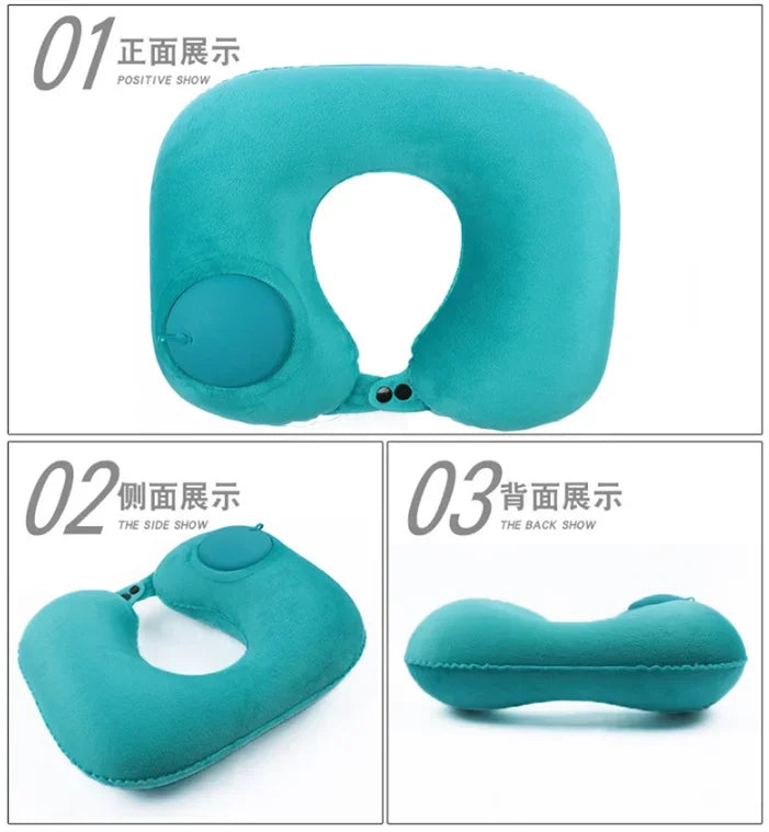 🦢 GooseHold™ Inflatable Travel Pillow