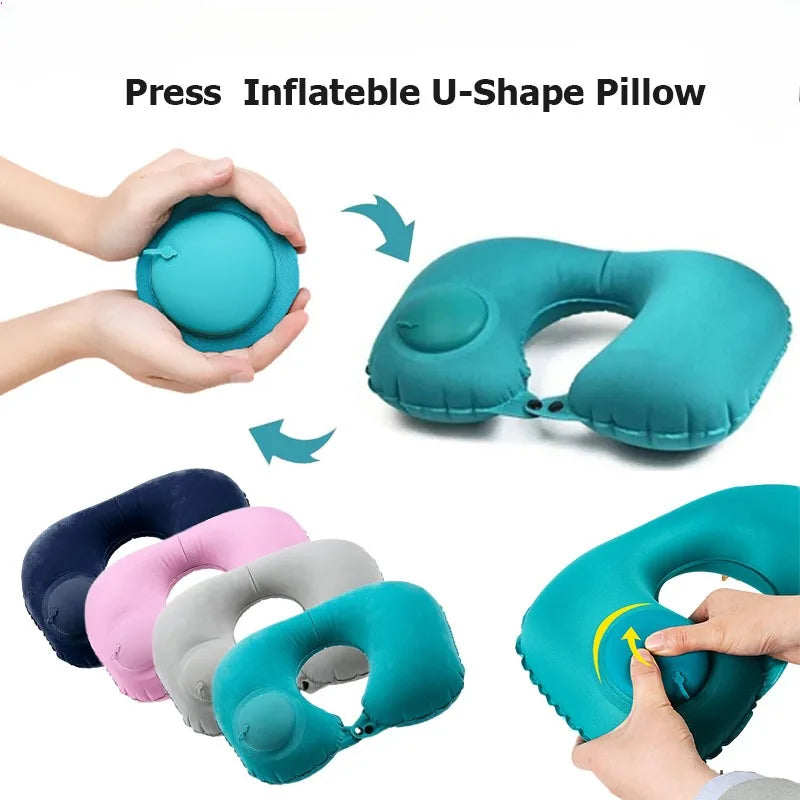 🦢 GooseHold™ Inflatable Travel Pillow