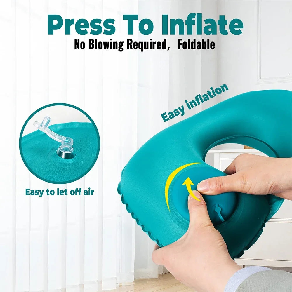 🦢 GooseHold™ Inflatable Travel Pillow
