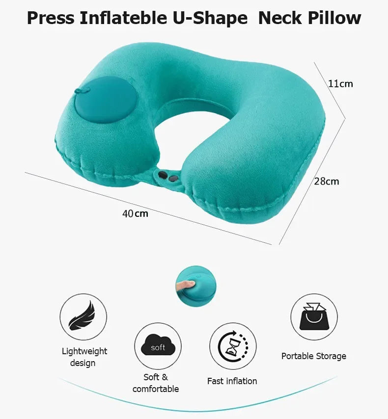 🦢 GooseHold™ Inflatable Travel Pillow